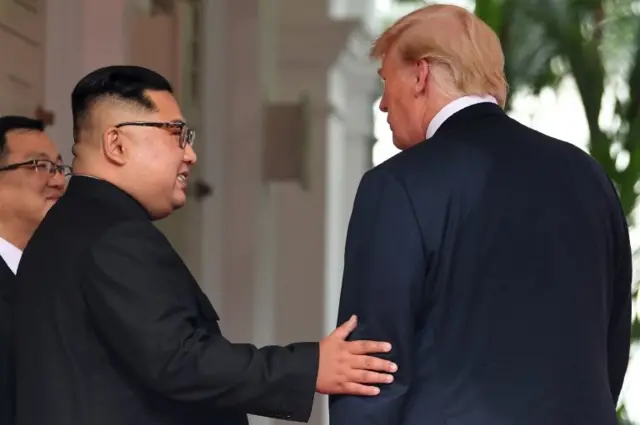 Kim Jong-un y Donald Trump