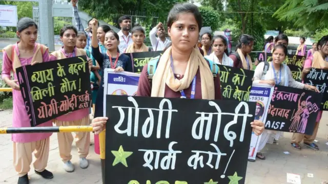 ধর্ষণের প্রতিবাদে বিহারের রাজধানী পাটনায় ছাত্রীদের বিক্ষোভ সমাবেশ, জুলাই ২০১৯