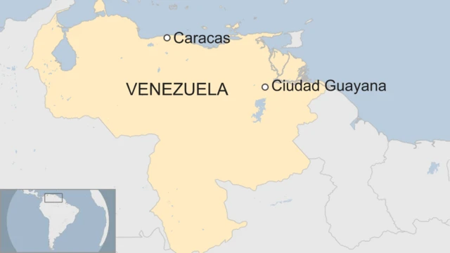 Mapa Ciudad Guayana.