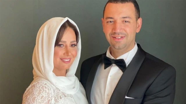 حلا شيحة مع زوجها معز مسعود