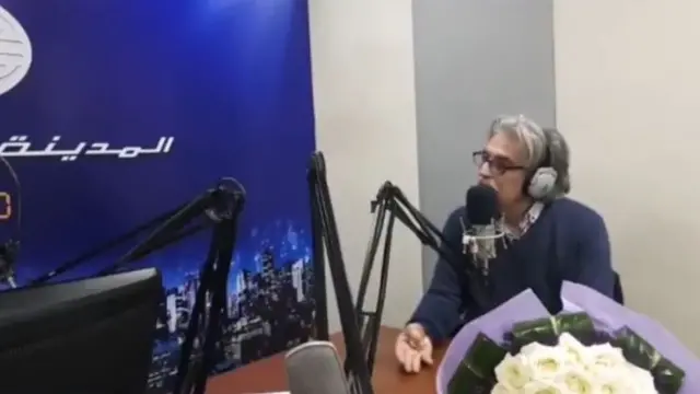 الممثل السوري عباس النوري خلال مداخلته على إذاعة المدينة السورية