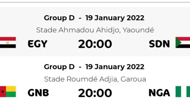 Group D fixtures