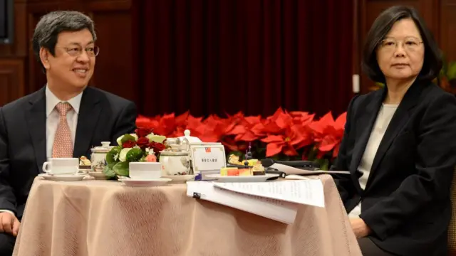 台湾总统蔡英文、副总统陈建仁
