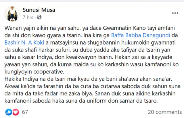 Sunusi Musa Facebook