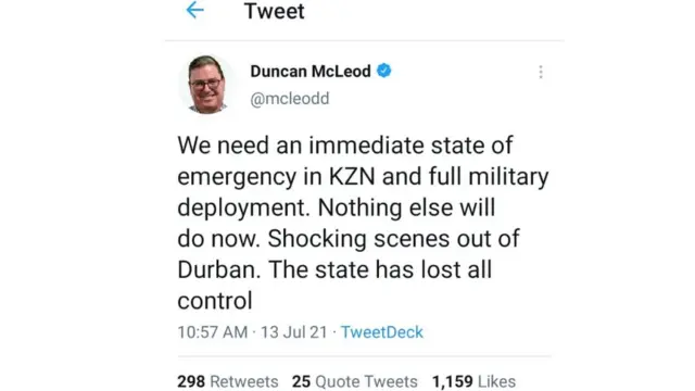 South Africa State of Emergency