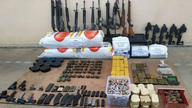 ကွတ်ခိုင်မြို့နယ်၊ လွယ်ခမ်ကျေးရွာအတွင်း လက်နက်ခဲယမ်းအမြောက်အများနဲ့ မူးယစ်ဆေးဝါးများ သိမ်းဆည်းရမိခဲ့