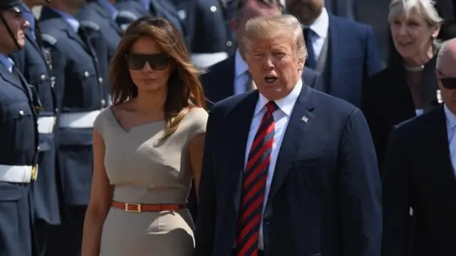 મેલેનિયા અને ડોનલ્ડ ટ્રમ્પ