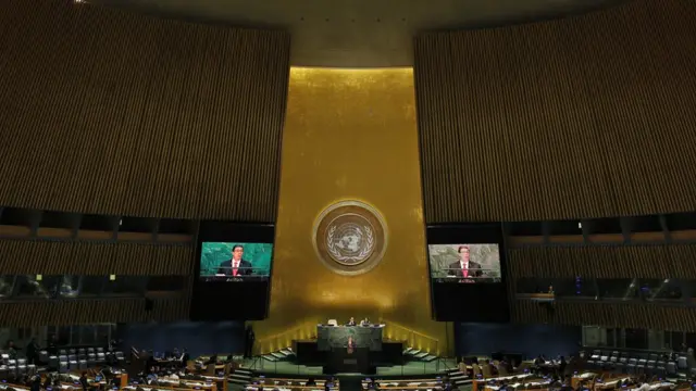 Votación en la ONU.