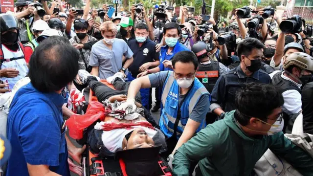 ผู้ได้รับบาดเจ็บถูกส่งตัวไปยังโรงพยาบาลแล้ว