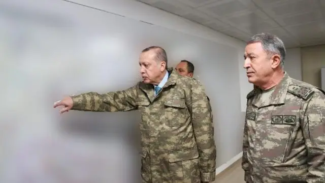 Erdoğan Hatay'daki komuta merkezinde