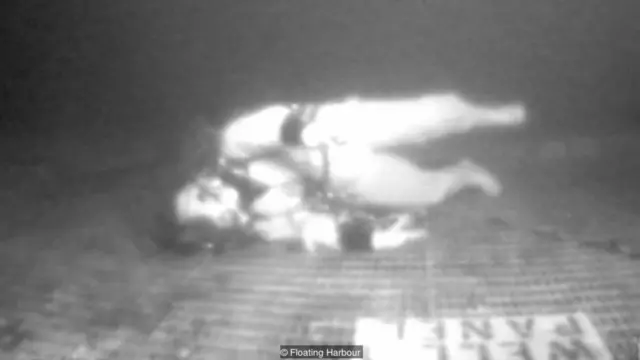 The crew on the ship watched helplessly from the surface as a remotely operated vehicle sent back live images of Lemons's fading movements 100m below