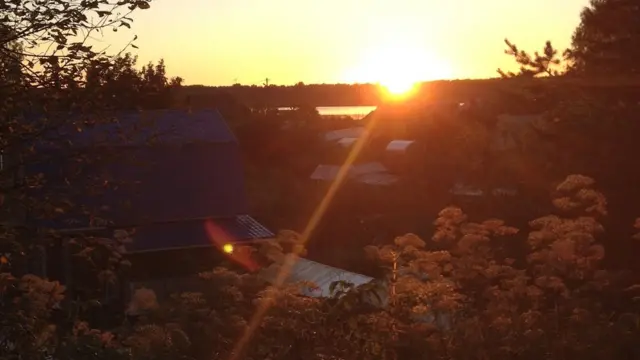 Закат на даче