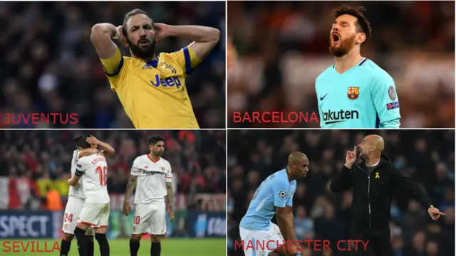 Àwọn ẹgbẹ́ agbábọ́ọ̀lù tí opin de ba irinajo wọn