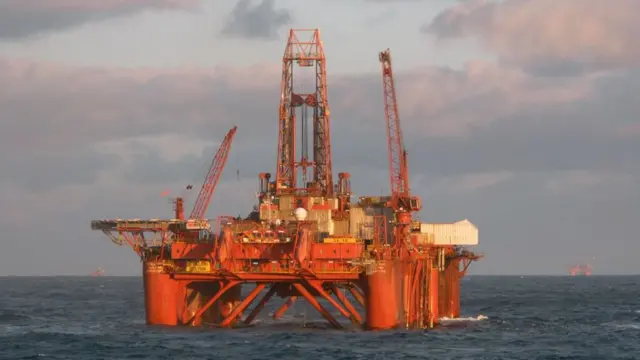 Plataforma petrolera en el mar noruego