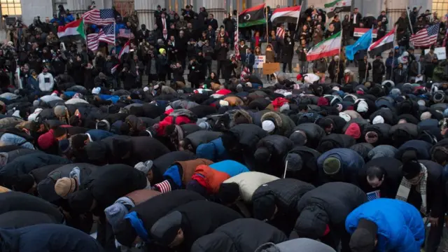 Unjuk rasa di Brooklyn