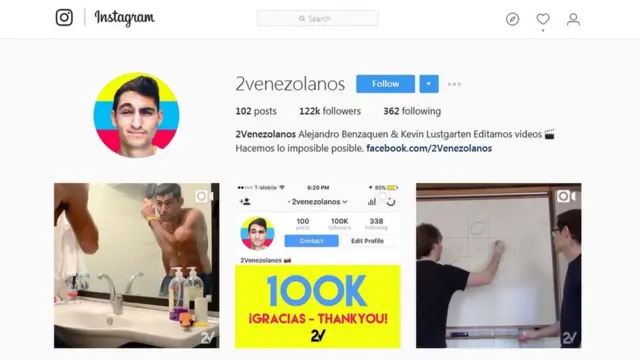 cuenta de instagram de 2venezolanos