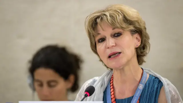 اگنس کالامارد در جلسه روز چهارشنبه گزارش ۱۰۰ صفحهای خود را ارائه کرد