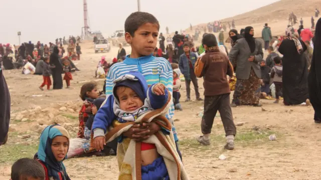 فرار سكان الموصل