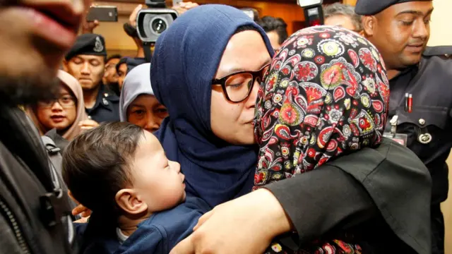 马来西亚被扣留人员抵达吉隆坡