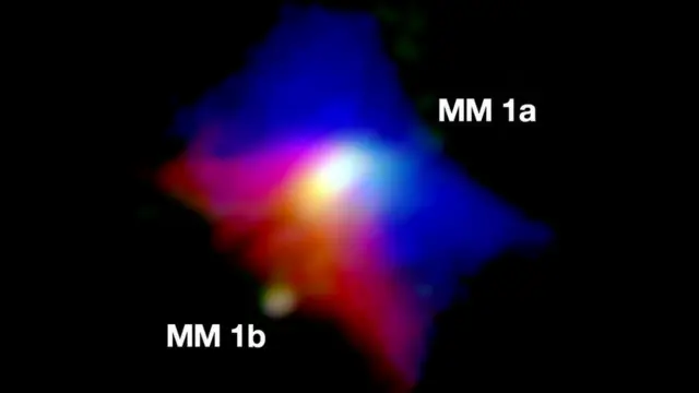 Imagens das estrelas MM1a e MM1b