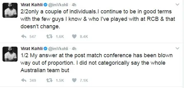 विराट कोहली का ट्वीट