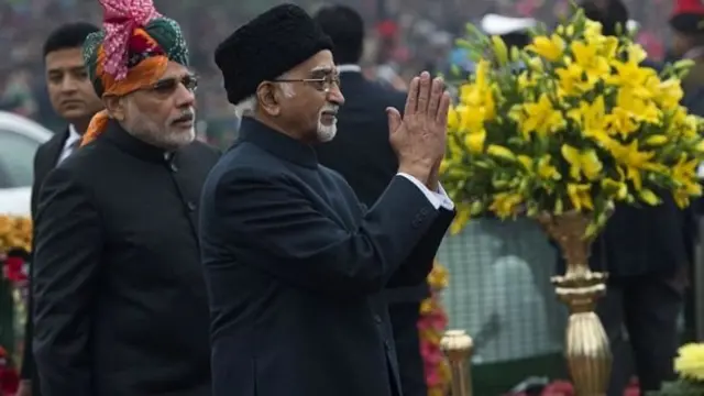 नरेंद्र मोदी और हामिद अंसारी