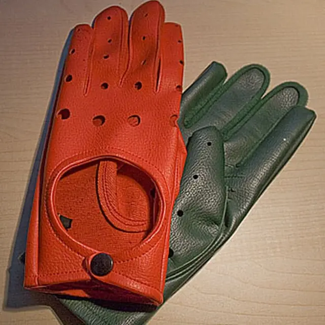 Guantes rojo y verde
