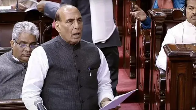 भारत के रक्षा मंत्री राजनाथ सिंह ने संसद में घटना की जानकारी दी है