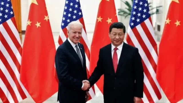 2013年拜登访华，拜访了升任国家主席的习近平。