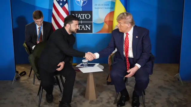 Зеленський і Трамп на саміті НАТО-2025