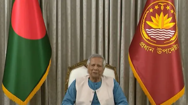 ভাষণে সরকারের নেয়া নানা পদক্ষেপের কথা তুলে ধরেন অধ্যাপক ইউনূস