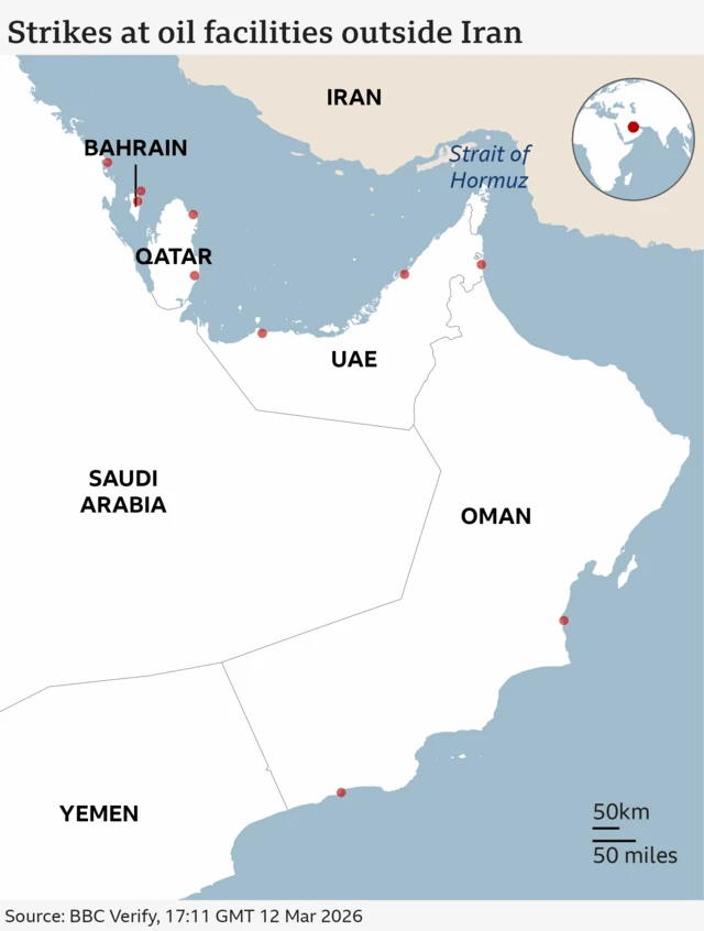 이란 외 지역 석유시설 공격 사례