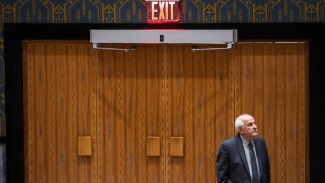 জাতিসংঘের সাধারণ অধিবেশনে ফিলিস্তিনের দূত রিয়াদ এইচ. মানসুর