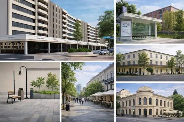 Таклиф этилаётган Тошкент шаҳри кўчалари ва автобус бекати намунавий кўриниши