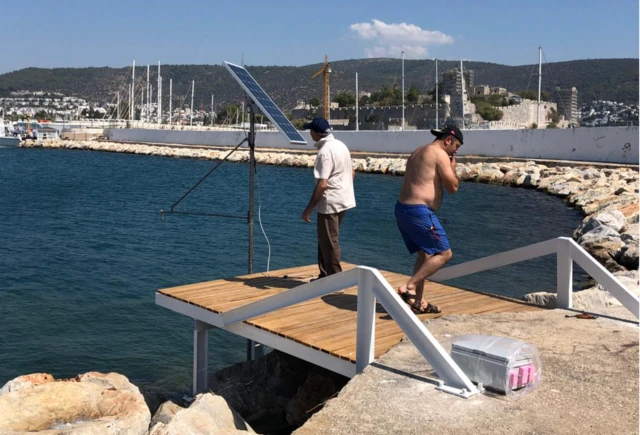 Bodrum limanına kurulan Tsunami gözlem istasyonu