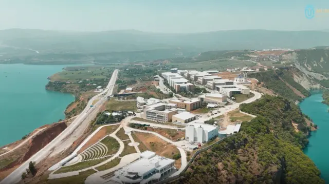 Munzur Üniversitesi'nin kuşbakışı görüntüsü 