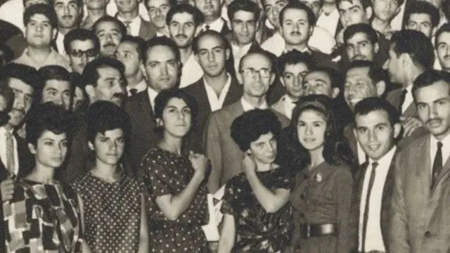 هما دارابی در کنار دیگر اعضای حزب ملت ایران و جبهه ملی دوم از جمله دکتر غلامحسین صدیقی