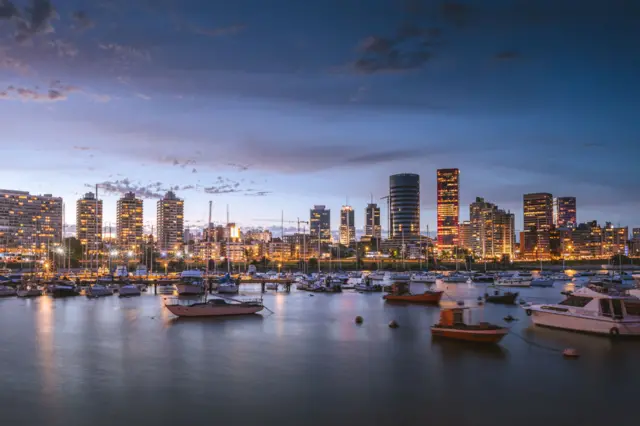 Una vista de Montevideo