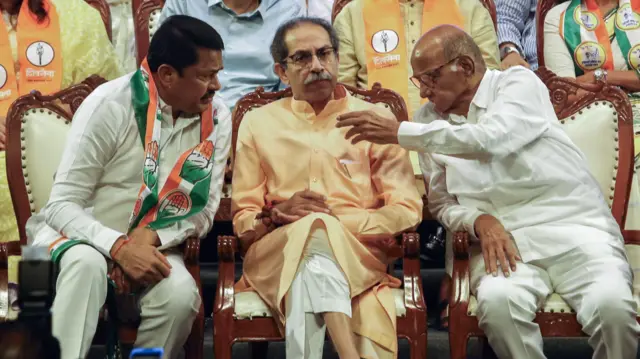 उद्धव ठाकरे, नाना पटोले आणि शरद पवार 