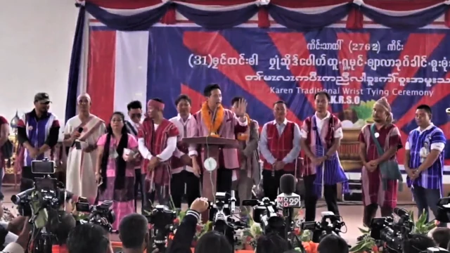 ဘန်ကောက်က ကရင်ရိုးရာလက်ချည်ပွဲကို Move Forward ပါတီခေါင်းဆောင် ပီတာ တက်ရောက် 