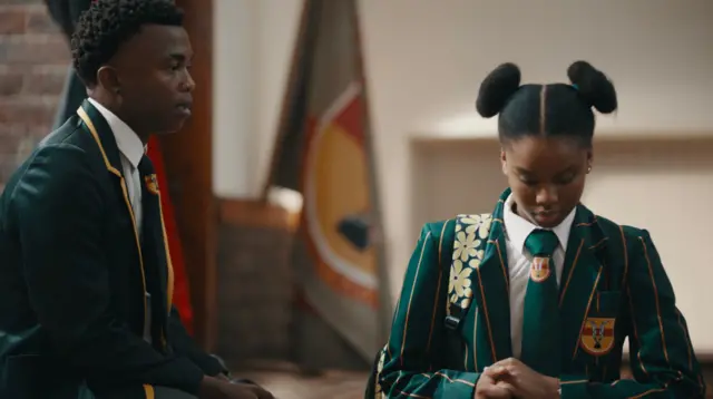 Scène du nouveau drame sud-africain pour adolescents Shomax.