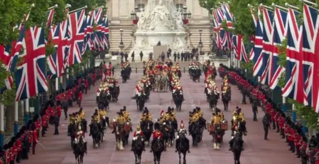 Trooping the colour