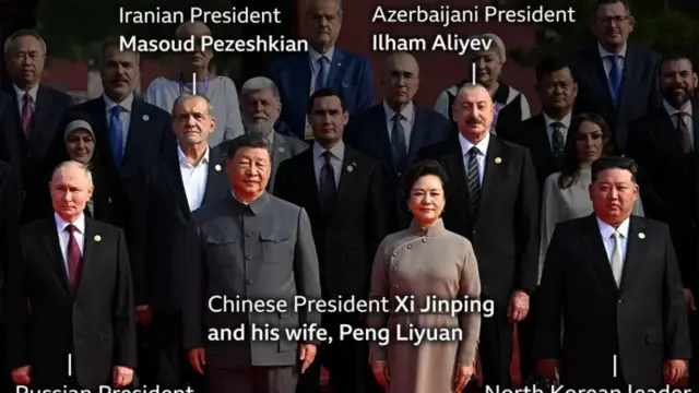 Some heads of state attend di parade while most Western leaders no attend