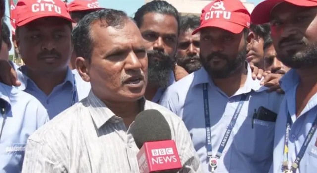 சாம்சங் இந்தியா: இடைநீக்கம் முதல் உள்ளிருப்பு போராட்டம் வரை