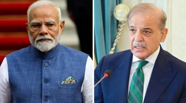 ਭਾਰਤ ਦੇ ਪ੍ਰਧਾਨ ਮੰਤਰੀ ਨਰਿੰਦਰ ਮੋਦੀ ਅਤੇ ਪਾਕਿਸਤਾਨ ਦੇ ਪ੍ਰਧਾਨ ਮੰਤਰੀ ਸ਼ਹਿਬਾਜ਼ ਸ਼ਰੀਫ਼