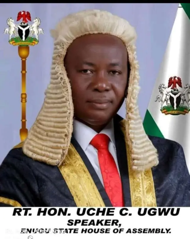 Uche Ugwu, Speaker ụlọ ome iwu Enugwu steeti.