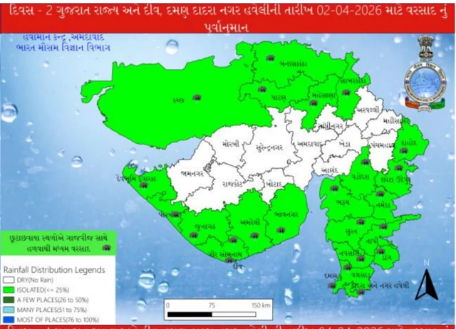 બીબીસી ગુજરાતી હવામાન વરસાદ ચોમાસું વેધર તાપમાન ગરમી ગુજરાત સૌરાષ્ટ્ર કચ્છ ગુજરાતમાં માર્ચની જેમ એપ્રિલમાં પણ વરસાદ પડશે, હવે કયા જિલ્લામાં વરસાદની આગાહી છે? ચોમાસું હવામાન બીબીસી ગુજરાતી પાણી ખેતી શિયાળો ઉનાળો ઋતુ વરસાદ