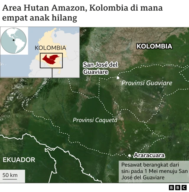 Peta Hutan Amazon Kolombia
