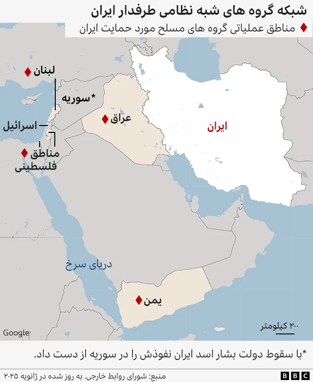 نقشه محور مقاومت