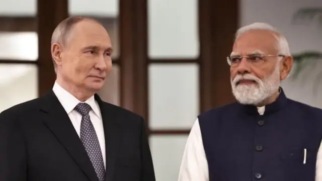 ரஷ்ய அதிபர் விளாடிமிர் புதின் -பிரதமர் மோதி
